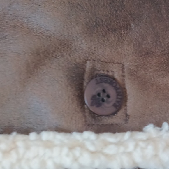 NWT Rainforest All-Weather Faux Leather/Suede Chestnut Brown Versatile Jacket - Picture 3 of 11